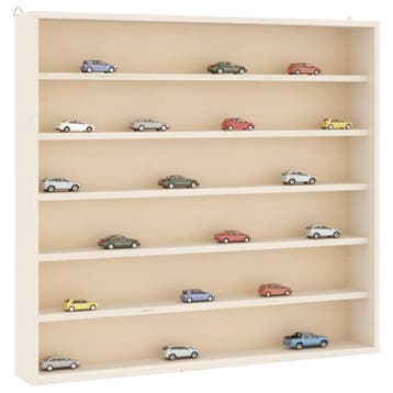 vidaXL Houten verzamelvitrine met 6 planken 60x8,5x55 cm, Verzenden, Nieuw