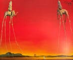 Salvador Dalí (after) - “Les Elephants, 1948”. Gesigneerd en