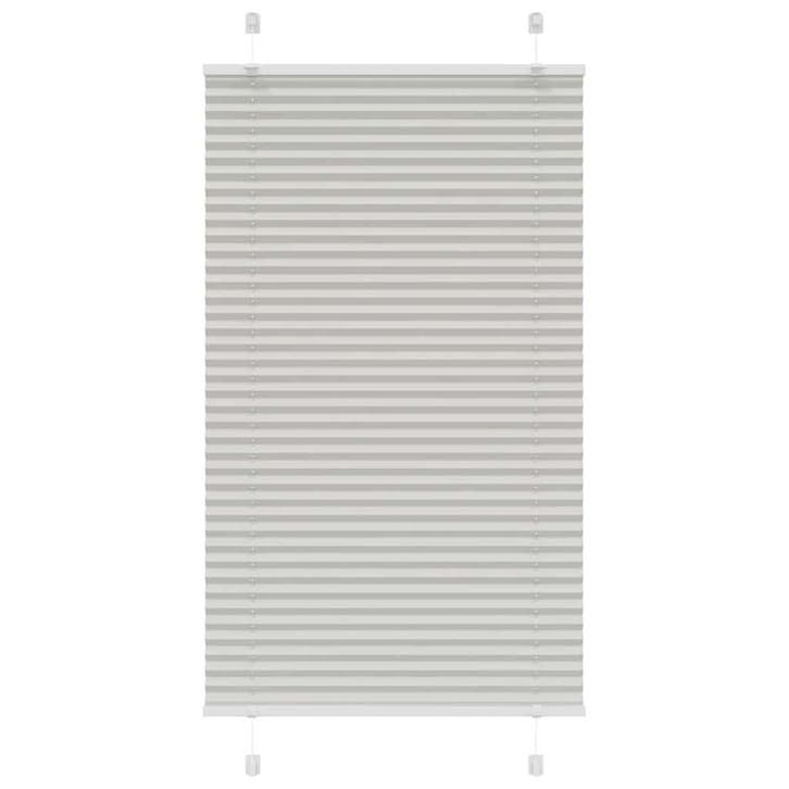 vidaXL Plissé rolgordijn 80x100 cm stofbreedte 79,4 cm, Huis en Inrichting, Stoffering | Gordijnen en Lamellen, Grijs, Nieuw, Verzenden