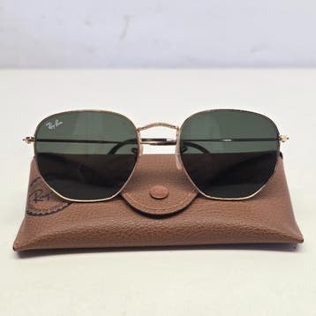 Ray-Ban Hexagonal RB 3548N 001 incl. Koker | Nette Staat, Ophalen of Verzenden, Nieuw