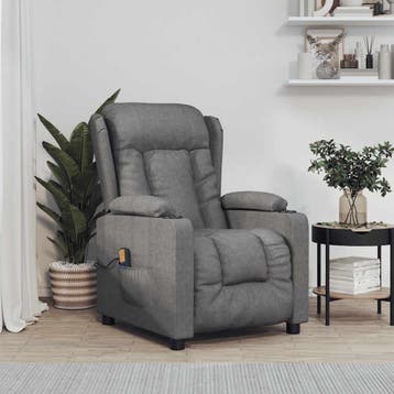 vidaXL Massagestoel stof donkergrijs, Sport en Fitness, Massageproducten, Verzenden, Nieuw