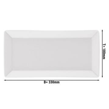 GGM Gastro | (6 stuks) MAYA - Bord - 330x180mm - porselein -, Verzenden, Nieuw, Effen, Bord(en)