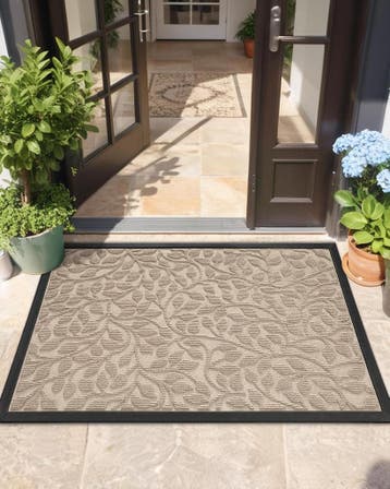 Deurmat 80x120cm Kaki | Retourdeal 29% Korting, Rubber, Ophalen of Verzenden, Buiten, Nieuw