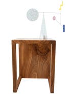 Haaks Hout - Saskia Bakker, Meubelmaker - Bijzettafel - Hoog