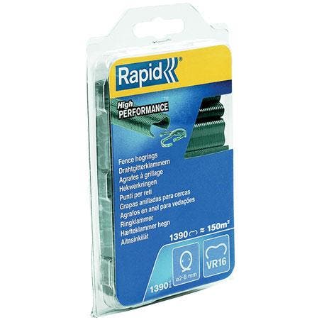 Hekwerk klemringen groen Rapid VR16 1390 stuks 401088008, Tuin en Terras, Hand-tuingereedschap, Overige soorten, Nieuw, Verzenden