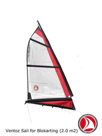 Ventoz Strandzeil 2.0 m2, Watersport en Boten, Zeilen en Zeiltoebehoren, Minder dan 3 meter, Verzenden, Nieuw, Minder dan 15 m²