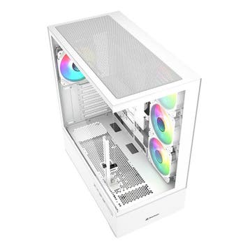 Sharkoon AK6 RGB ATX Wit, Spelcomputers en Games, Verzenden, Nieuw