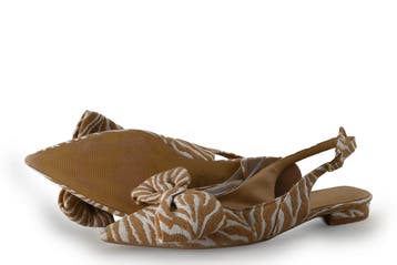 Manfield Slingbacks in maat 40 Bruin, Kleding | Dames, Bruin, Verzenden, Zo goed als nieuw, Manfield