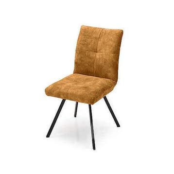 Eetkamerstoel Flora - eetkamerstoelen - Goud, Nieuw, Stof