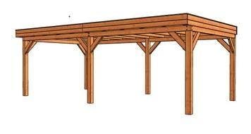 Trendhout | Buitenverblijf Refter XL 3750 x 2850 mm, Tuin en Terras, Overkappingen, Ophalen of Verzenden