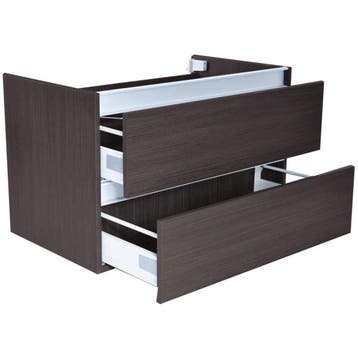 Wiesbaden Vision Onderkast Met 2 Laden - 80x46cm - Houtnerf, Ophalen of Verzenden, Nieuw