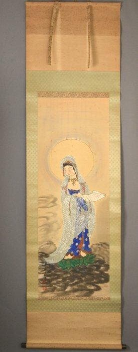 Japanse hangende rol - Boeddhistische schilderkunst Kannon