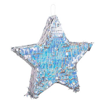 Pinata Zilverkleurige Ster (45cm), Hobby en Vrije tijd, Feestartikelen, Ophalen of Verzenden, Nieuw