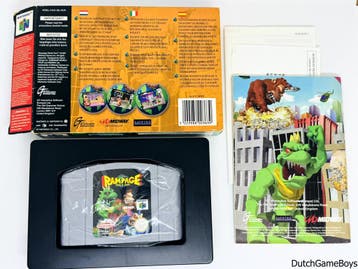 Nintendo 64 / N64 - Rampage World Tour + Reg. Card - EEU, Verzenden, Gebruikt