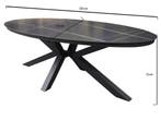 Talitha dining tuintafel 220x114xH75 cm ovaal antraciet, Tuin en Terras, Tuintafels, Ophalen of Verzenden, Nieuw