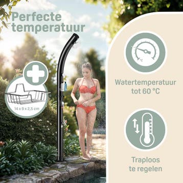 Buitendouche Bow Zwart 20L (Zwembaden, Sportartikelen), Verzenden, Nieuw