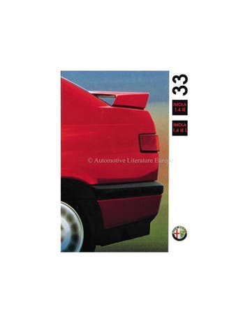1992 ALFA ROMEO 33 IMOLA BROCHURE NEDERLANDS, Nieuw, Alfa Romeo, Author