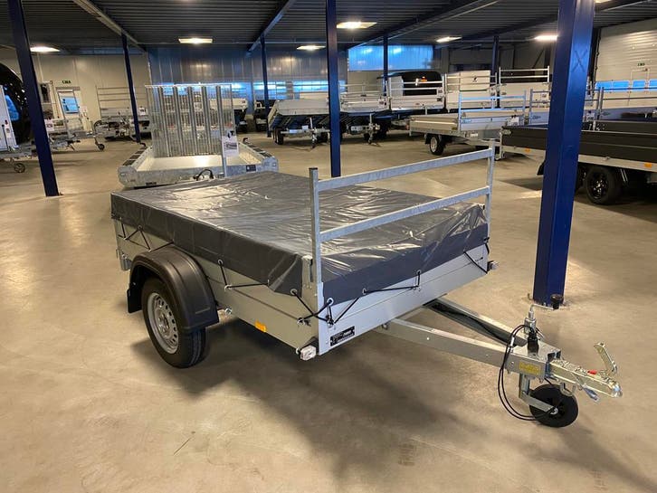 ANSSEMS BAKWAGEN 211 X 126 X 30 CM INCL. VLAKZEIL !, Auto diversen, Aanhangers en Bagagewagens, Nieuw, Ophalen