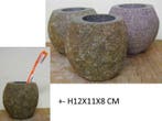 Riviersteen tandenborstelhouder, natuursteen beker, badkamer, Ophalen of Verzenden, Nieuw, Overige kleuren, Overige typen
