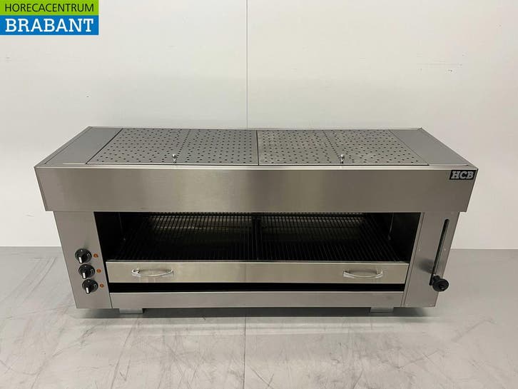 RVS Pitagrill Salamander grill 3 branders 129 cm 400V Horeca, Zakelijke goederen, Horeca | Keukenapparatuur, Gebruikt, Ophalen of Verzenden
