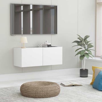 Opbergmeubel 80cm wit - retourdeal | 59% korting, Zo goed als nieuw, Minder dan 100 cm, Modern, 25 tot 50 cm