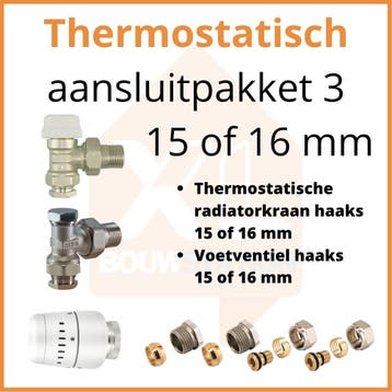 Eco 4 Thermostatisch M30 aansluitpakket 3, Ophalen of Verzenden, Nieuw, Radiator, Hoog rendement (Hr)