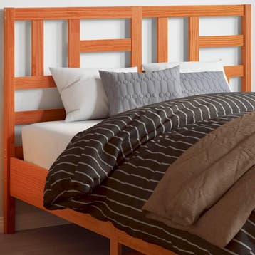 vidaXL Hoofdbord 160 cm massief grenenhout wasbruin, Verzenden, Nieuw, Bruin, Hout