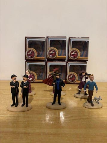 Tintin - 7 - Tintin - Série complète de 6 figurines avec, Nieuw