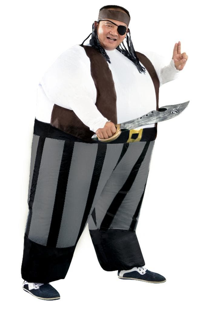 KIMU® Opblaas Kostuum Piraat Opblaasbaar Pak Piratenpak Masc, Kleding | Heren, Carnavalskleding en Feestkleding, Kleding, Nieuw
