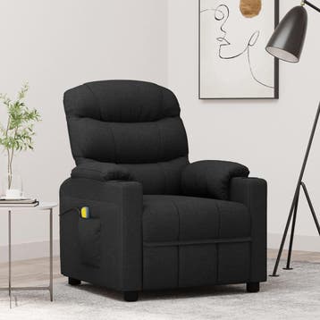 vidaXL Massagestoel stof zwart, Sport en Fitness, Massageproducten, Verzenden, Nieuw