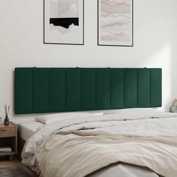 vidaXL Hoofdbordkussen Hanko 180 cm fluweel donkergroen, Verzenden, Nieuw, Groen, Stof