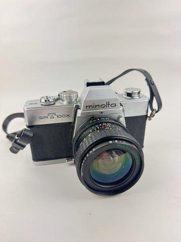 Minolta SRT 100X with Makinon 24mm Lens Analoge camera, Nieuw