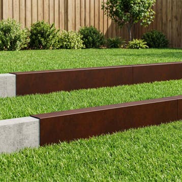 vidaXL Afdekprofiel voor tuinafboording 10 st 100 x 15 x 15, Verzenden, Nieuw