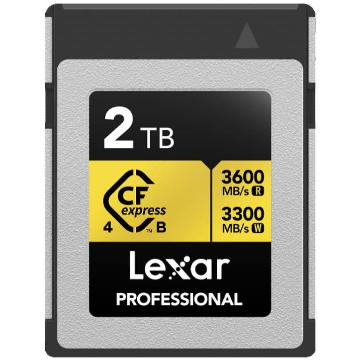 Lexar CFexpress Pro Type B Gold 4.0 Series 2TB - R3600/W3300, Audio, Tv en Foto, Fotografie | Geheugenkaarten, Overige typen, Nieuw