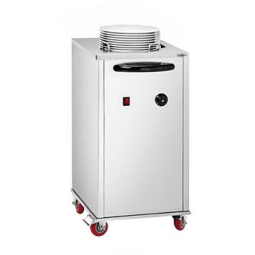 GGM Gastro | Bordenstapelaar - verwarmd - 1kW - verrijdbaar, Verzenden, Nieuw, Bord(en)