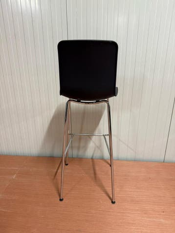 50x VitraHal Stool High Barkruk - Kleur Zwart, Verzenden, Zo goed als nieuw, Kunststof, 60 tot 90 cm
