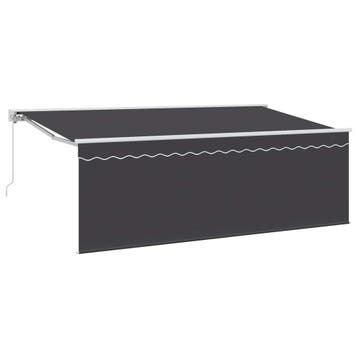 vidaXL Uitschuifbare luifel Antraciet 400 x 200 cm, Verzenden, Nieuw