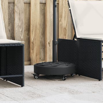 vidaXL Parasolvoet met wielen voor stok van Ø38 / 48 mm 27, Verzenden, Nieuw, Minder dan 1 meter, Parasolvoet