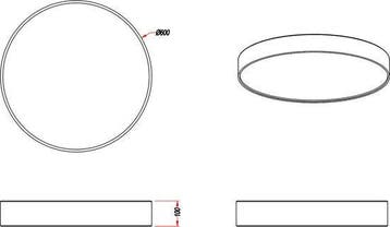 2dekans | TRIO LUGANO - LED Plafondlamp - 42W - Dimbaar &, Ophalen of Verzenden, Zo goed als nieuw