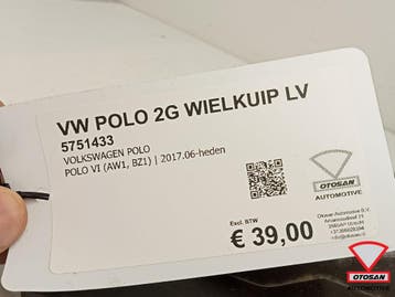 VW Polo 2G 2017+ Wielkuip Modderkuip Links Voor Nieuw!, Auto-onderdelen, Ophalen, Gebruikt, Links, Volkswagen