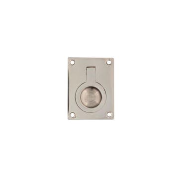 Intersteel Luikring rechthoekig 41x31mm - nikkel glans, Verzenden, Nieuw