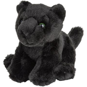 Nature Planet panter knuffel - pluche - 15 cm - zwart, Verzenden, Nieuw