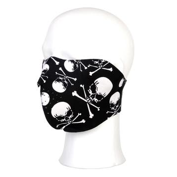 Masker doods hoofd doodskop skull and bones half schedel..., Verzamelen