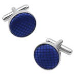 Fako Bijoux - Manchetknopen - Staal & Ruit - Ø 16mm - Royal, Verzenden, Nieuw