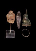 Oud-Romeins - Set van artefacten - Hoofd uit de Indusvallei