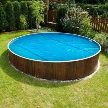 Zwembad Afdekzeil - Rond - Solarzeil - 305 cm - Blauw - Areb, Verzenden, Zo goed als nieuw