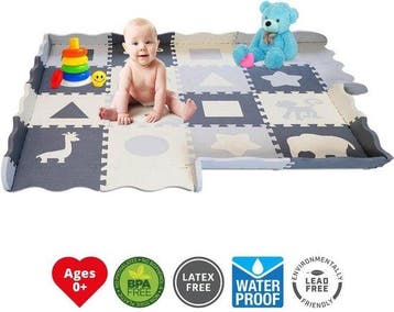 2dekans | GIZMO Speelmat XL – EVA Foam - Opstaande Rand –, Kinderen en Baby's, Ophalen of Verzenden, Zo goed als nieuw