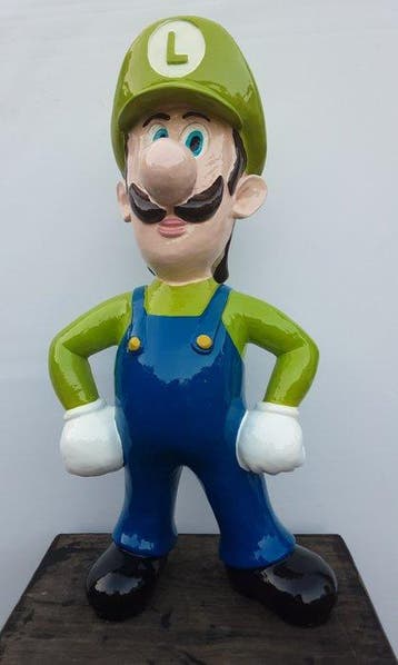 Luigi - Mario Brothers - Reclamebord - kunststof