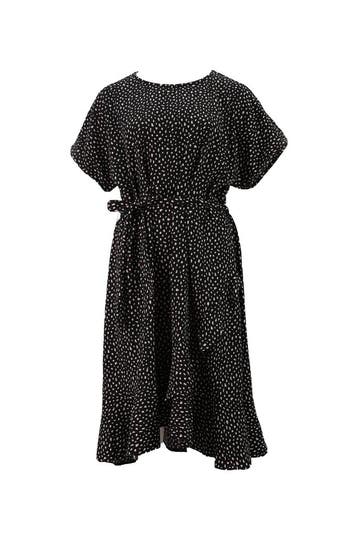 Miss Etam Plus Jurk in maat 46 Zwart, Kleding | Dames, Miss Etam Plus, Verzenden, Zo goed als nieuw, Zwart