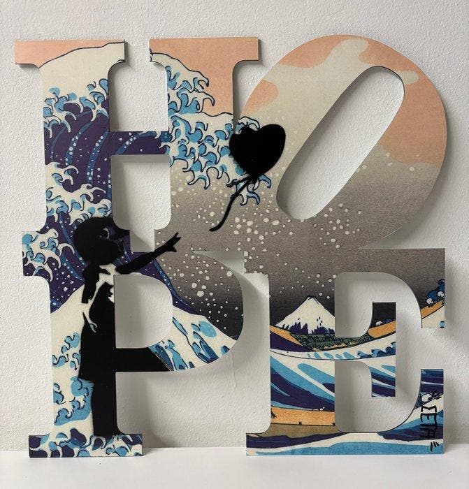 Meta Pop (1990) - Hope meets Hokusai, from: The Icon´s of, Antiek en Kunst, Kunst | Designobjecten